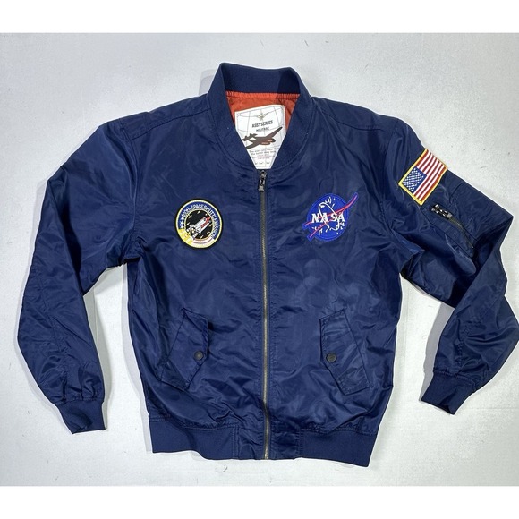 Asstseries Other - NASA Space Shuttle Bomber Jacket ASSTSERIES Militare Navy Youth L